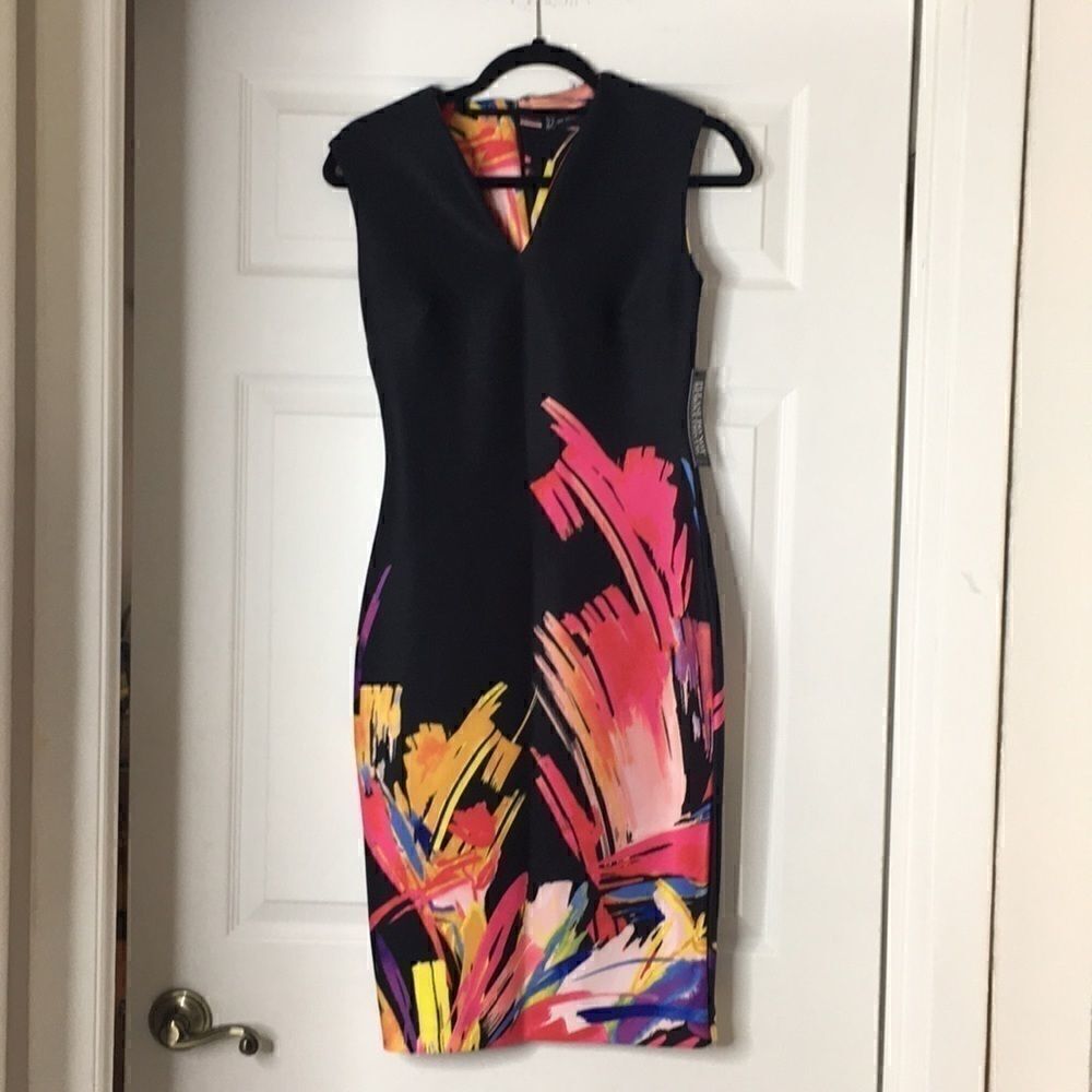 NWT NY&C sleeveless dress with abstract print